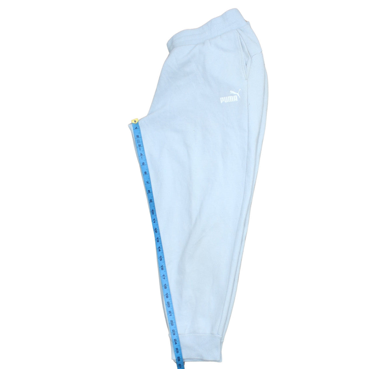 Puma Women Light Blue Jogger Sweatpants XL Cotton Blend Casual