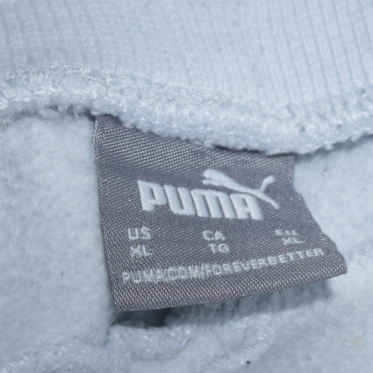 Puma Women Light Blue Jogger Sweatpants XL Cotton Blend Casual