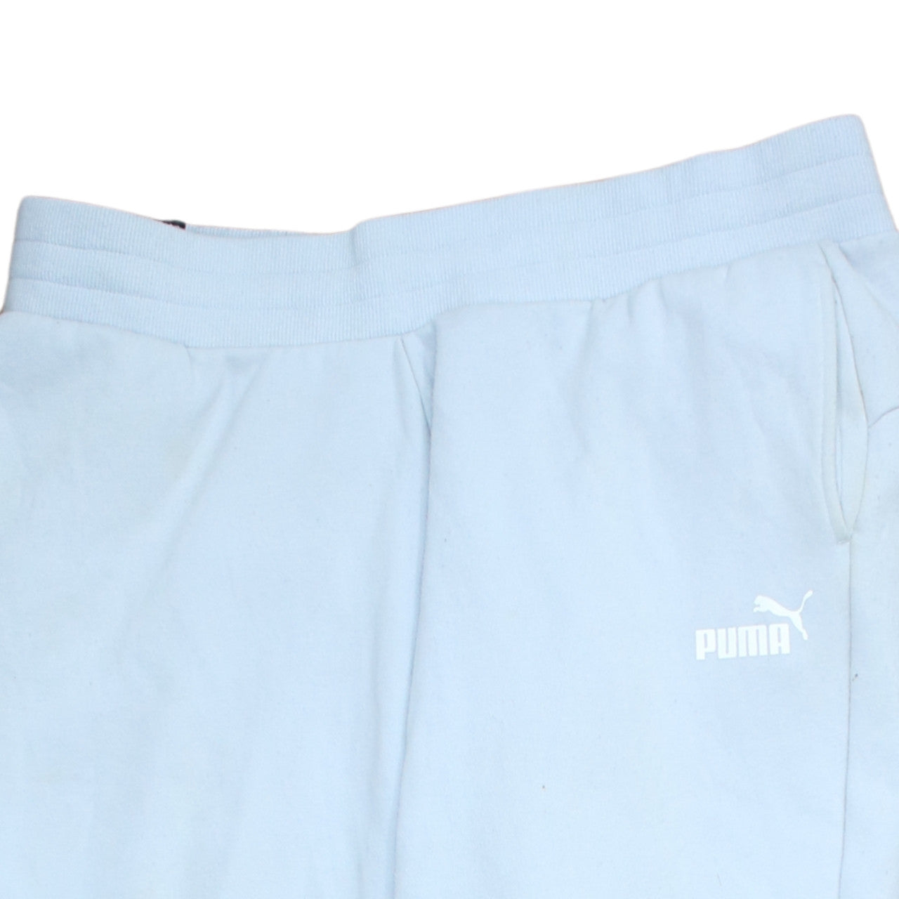 Puma Women Light Blue Jogger Sweatpants XL Cotton Blend Casual