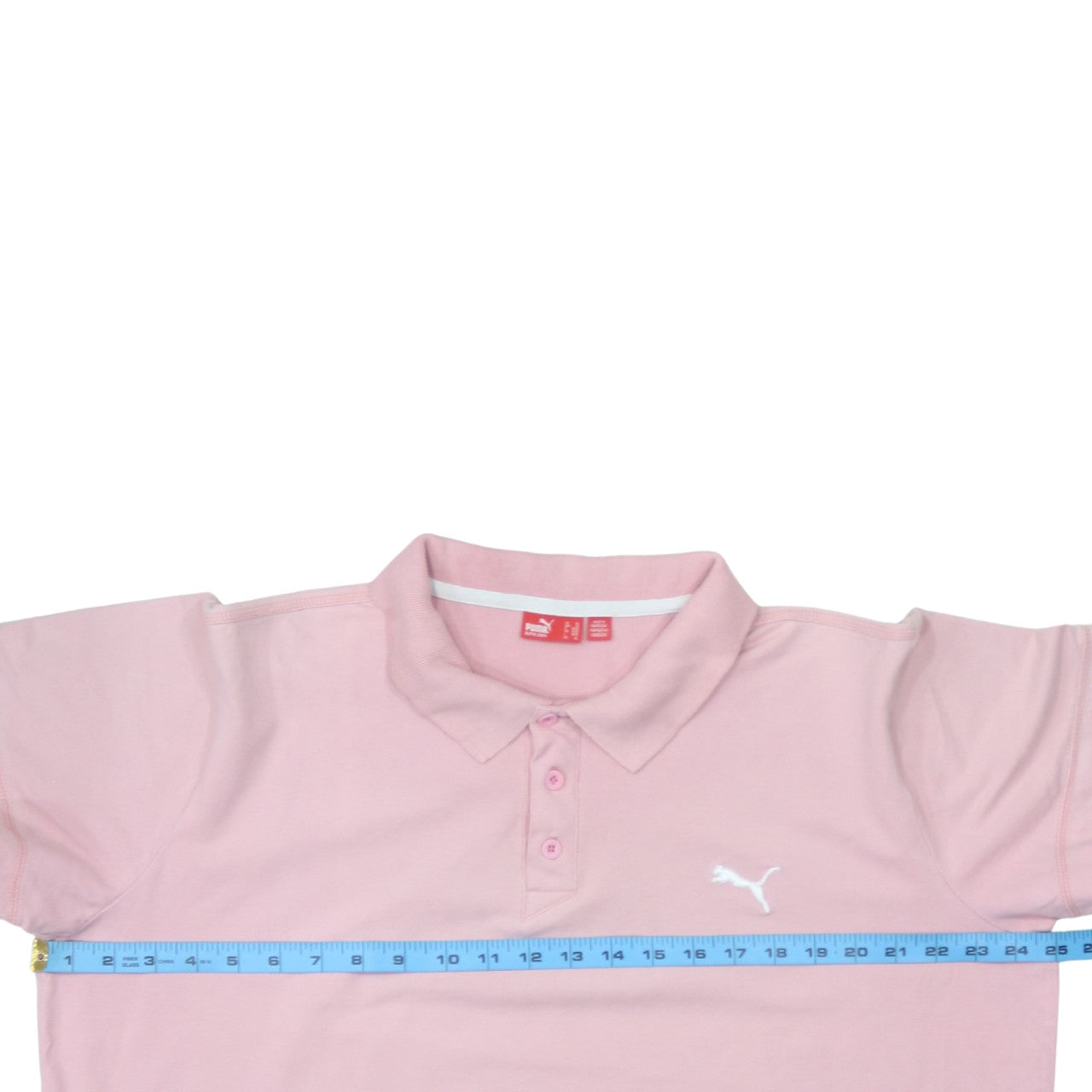Puma Womens Pink Polo Shirt XL Short Sleeve Cotton Blend