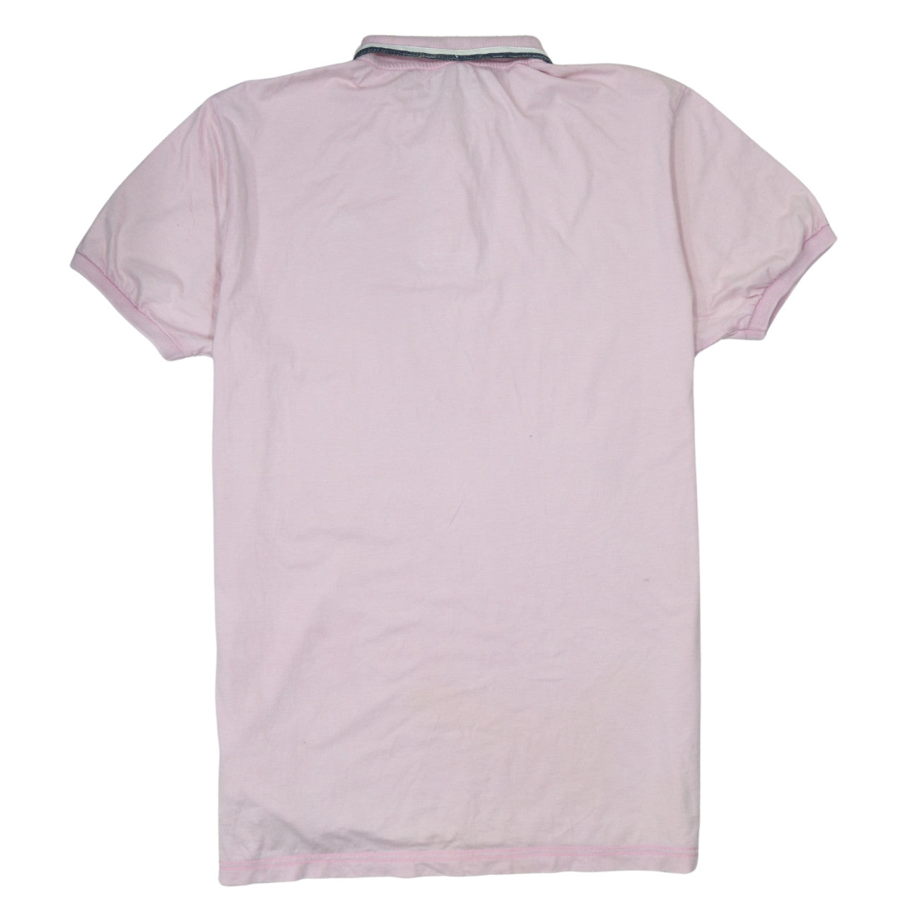 Napapijri Men Pink Short Sleeve Cotton Polo Shirt Size L