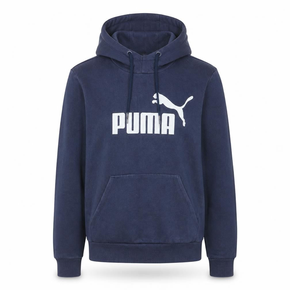 Puma Womens Navy Blue Pullover Hoodie XS - Classic Logo Design