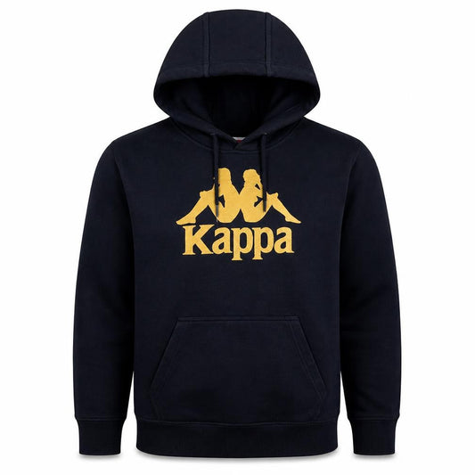 Kappa Boys Black Pullover Hoodie Medium Logo Fleece Sweatshirt