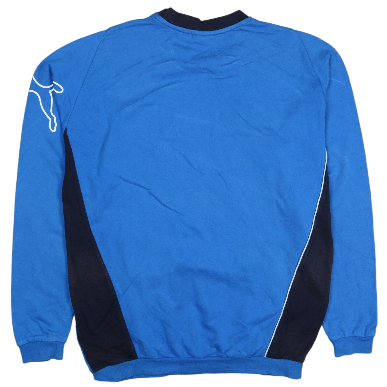 Puma Men's Blue Regular Fit Long Sleeve Sports Sweatshirt Size S