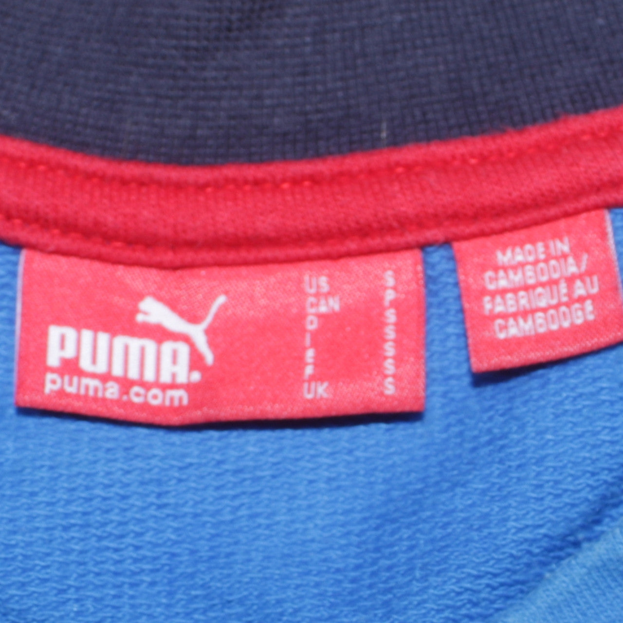 Puma Men's Blue Regular Fit Long Sleeve Sports Sweatshirt Size S