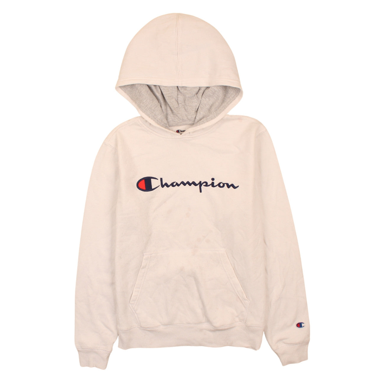 Champion Boys Ivory XL Pullover Hoodie Fleece Graphic Sweatshirt