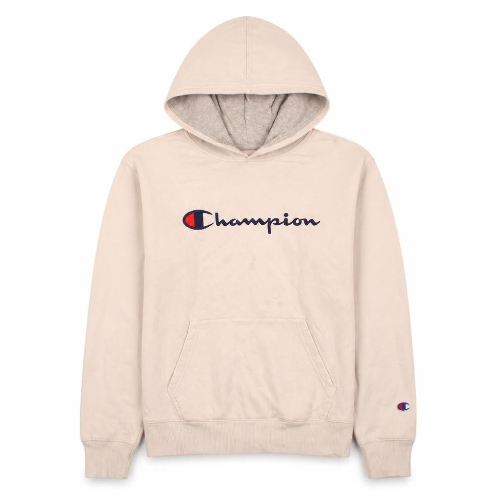 Champion Boys Ivory XL Pullover Hoodie Fleece Graphic Sweatshirt