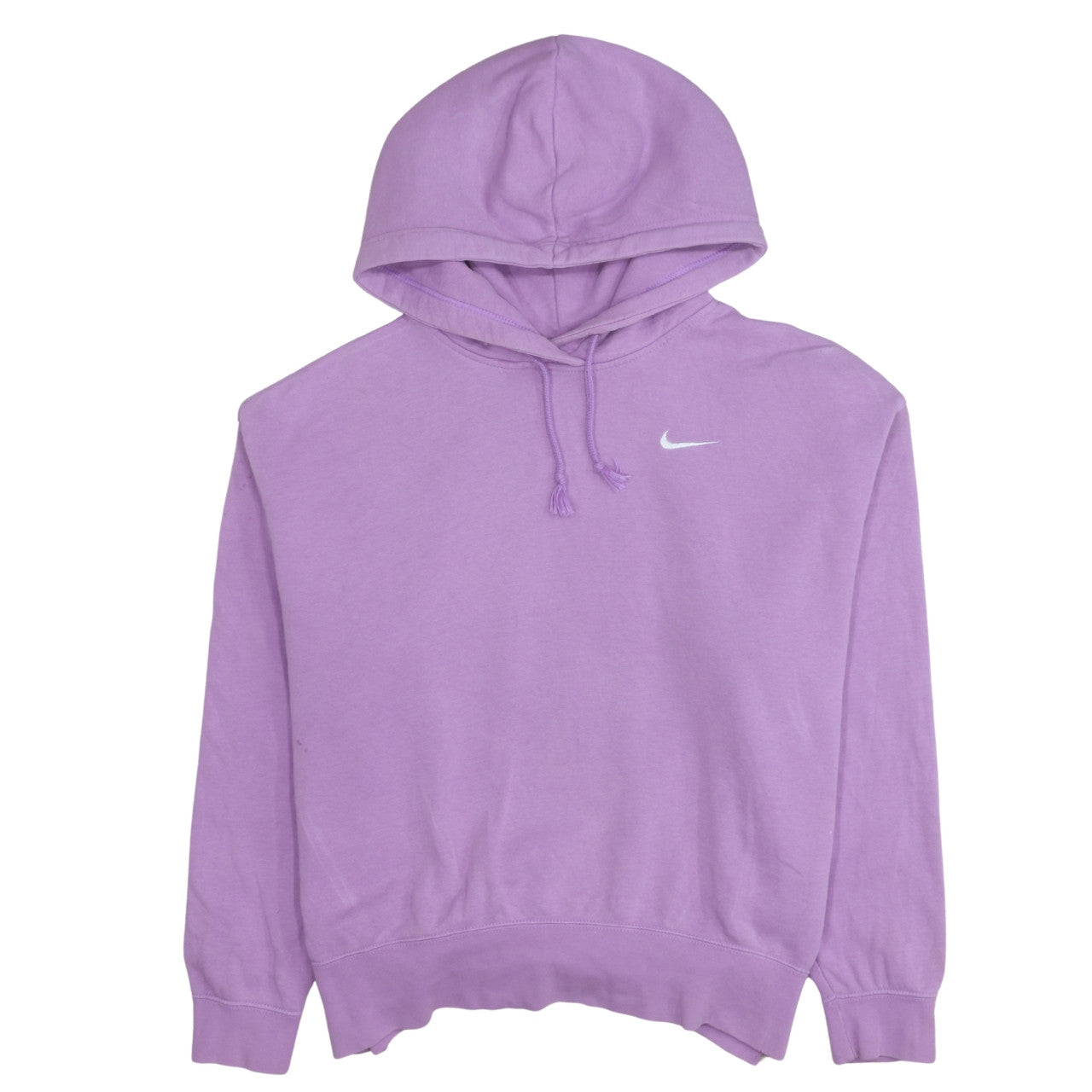 Nike Womens Purple Pullover Hoodie Medium Cotton Blend Sweatshirt
