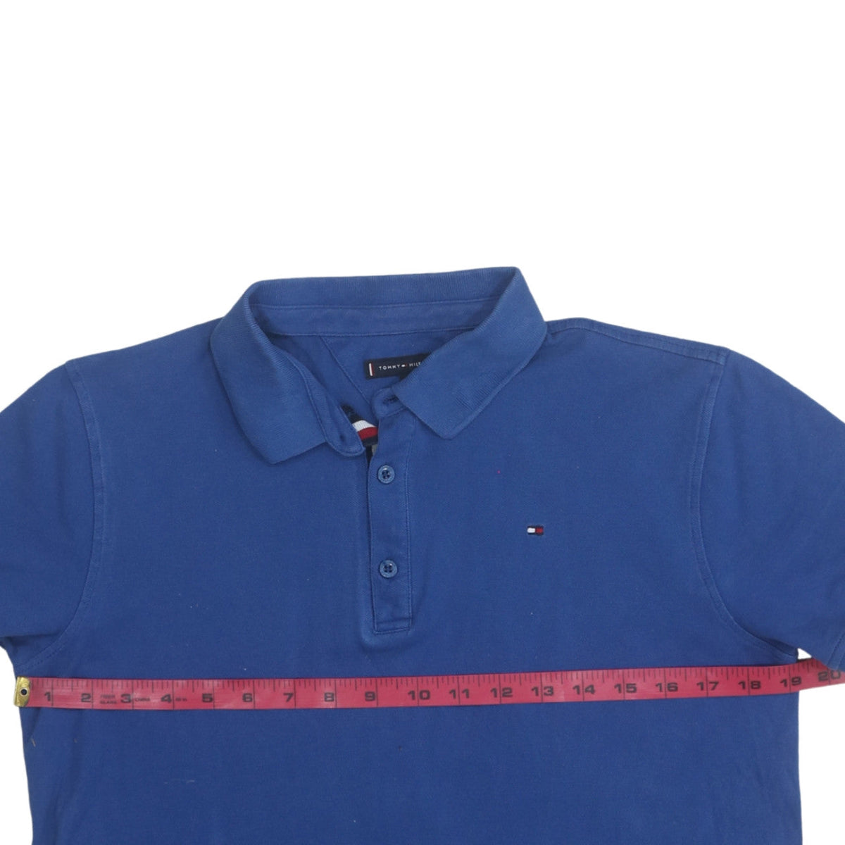 Tommy Hilfiger Boys Blue 176 Polo Shirt Cotton Short Sleeve Classic Fit
