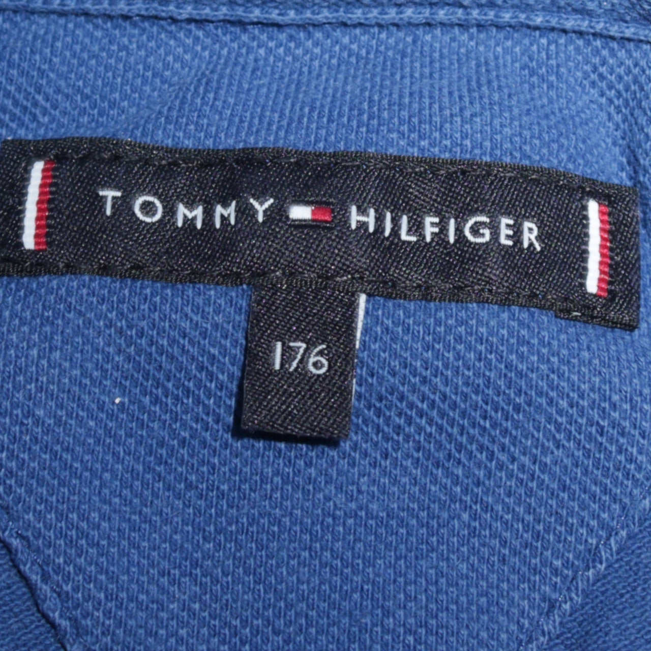 Tommy Hilfiger Boys Blue 176 Polo Shirt Cotton Short Sleeve Classic Fit