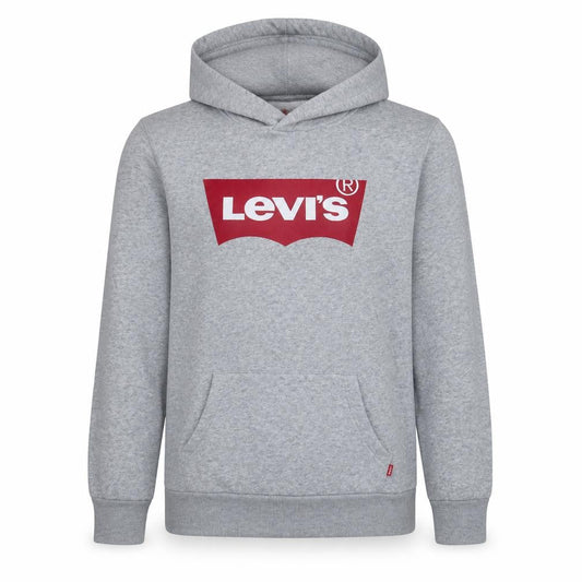 Levi's Boys Grey Logo Pullover Hoodie 14 Years Fleece Long Sleeve