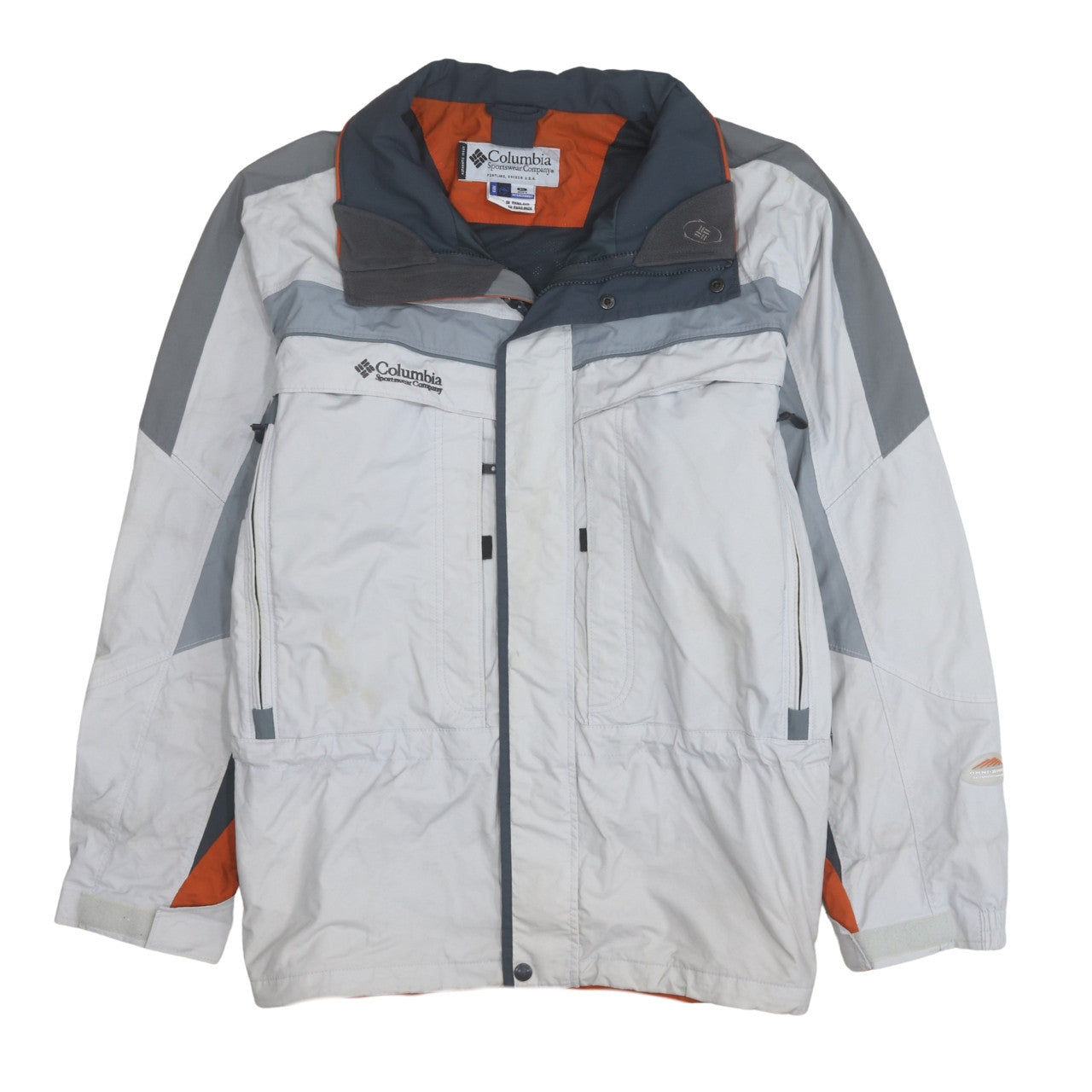 Columbia Men's White Grey XL Interchange Waterproof Ski Jacket