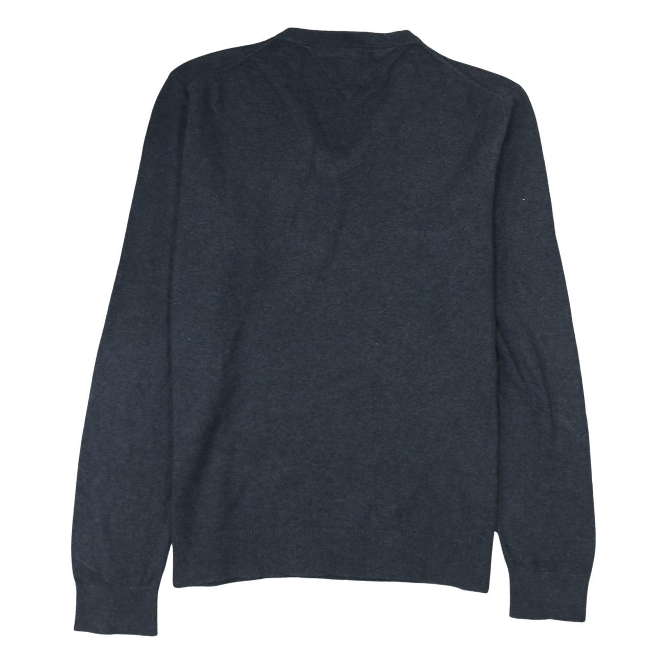 Tommy Hilfiger Men’s Grey V-Neck Cotton Cashmere Jumper XXL
