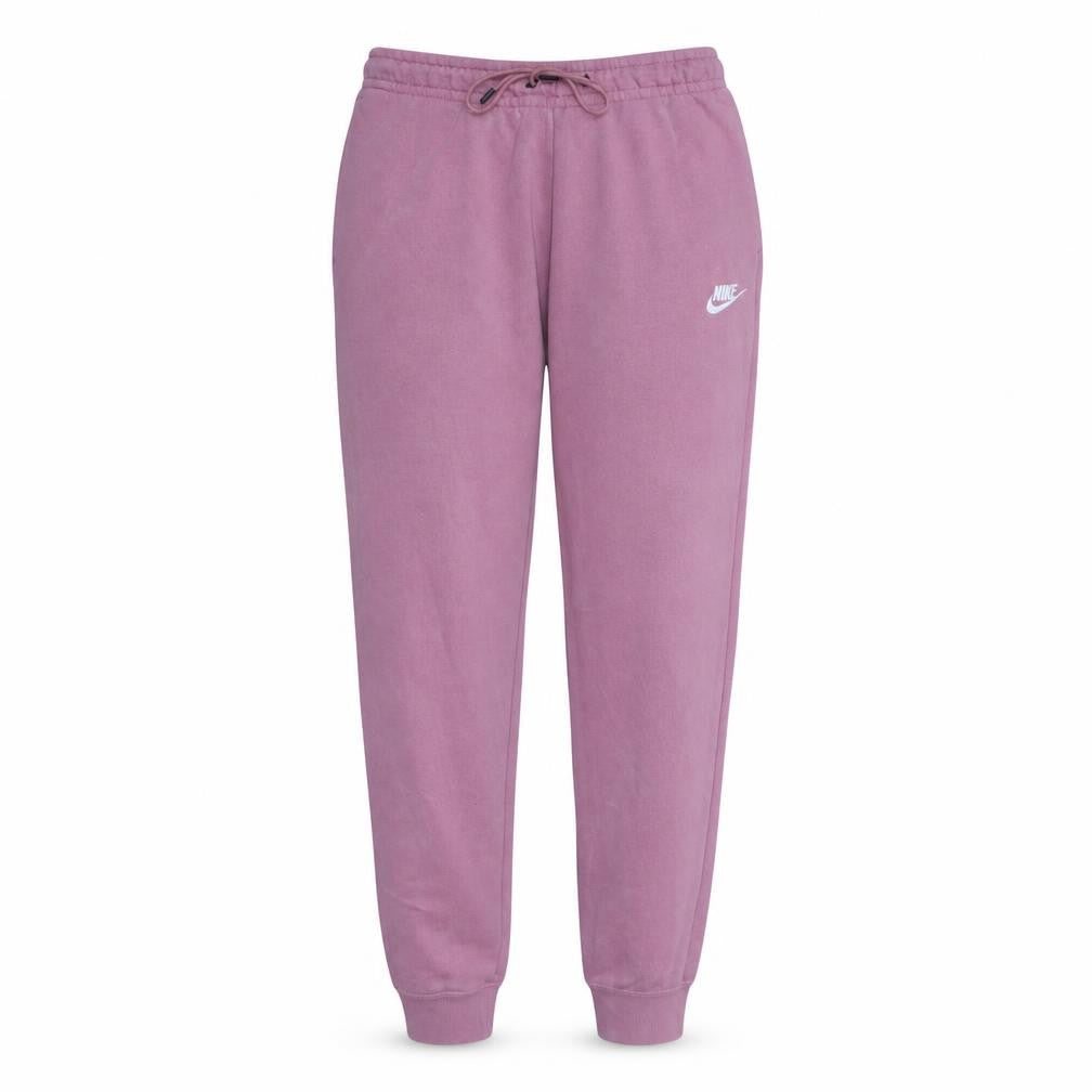 Nike Women Pink Fleece Sweatpants S Tapered Comfort Fit