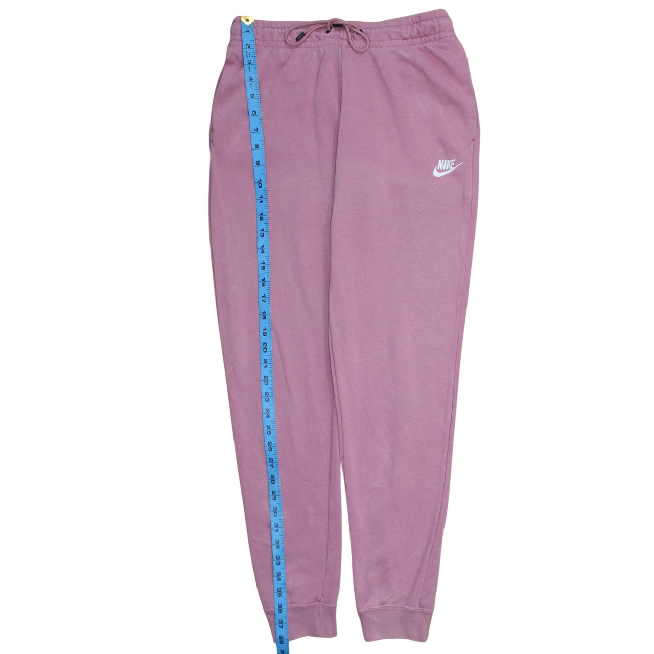 Nike Women Pink Fleece Sweatpants S Tapered Comfort Fit