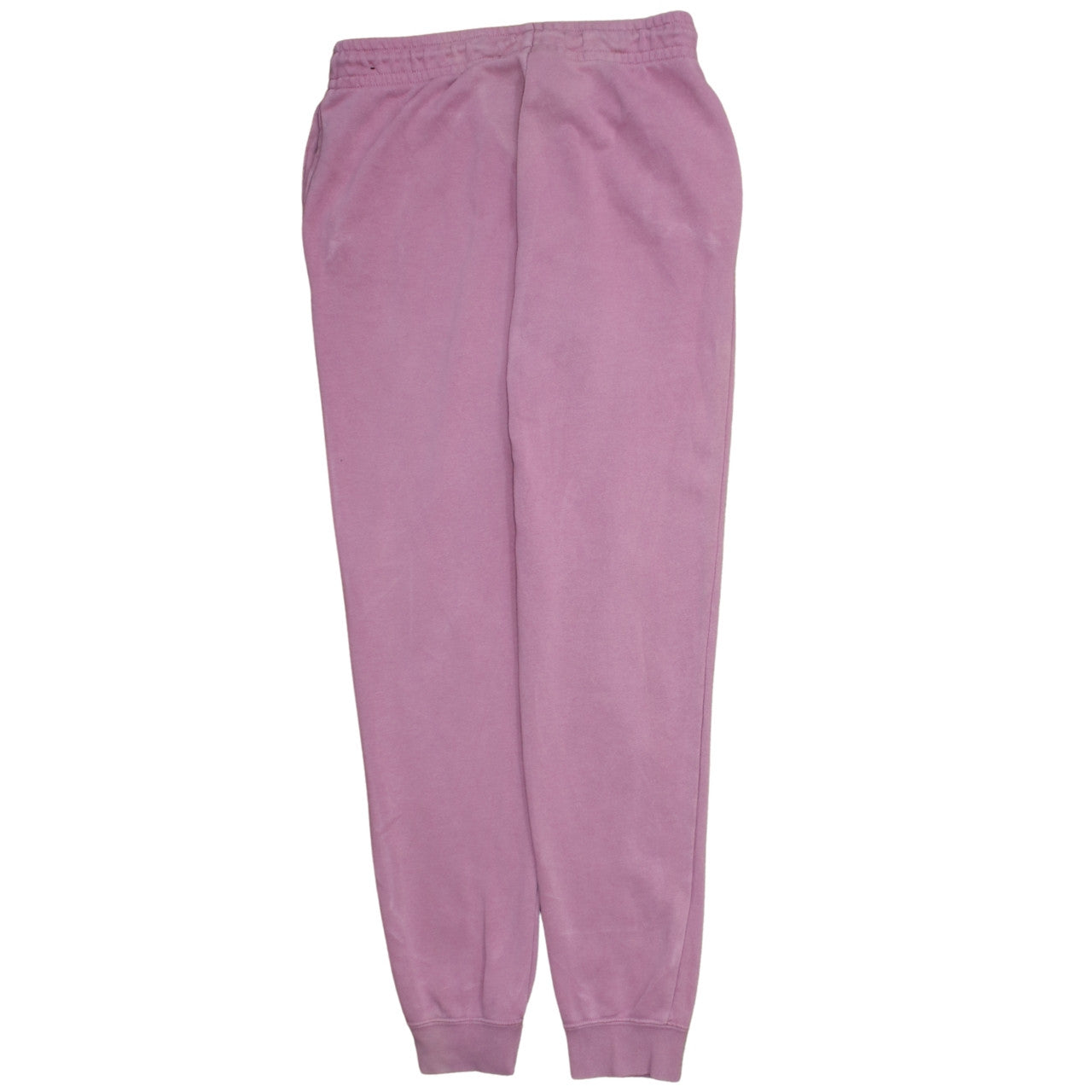 Nike Women Pink Fleece Sweatpants S Tapered Comfort Fit