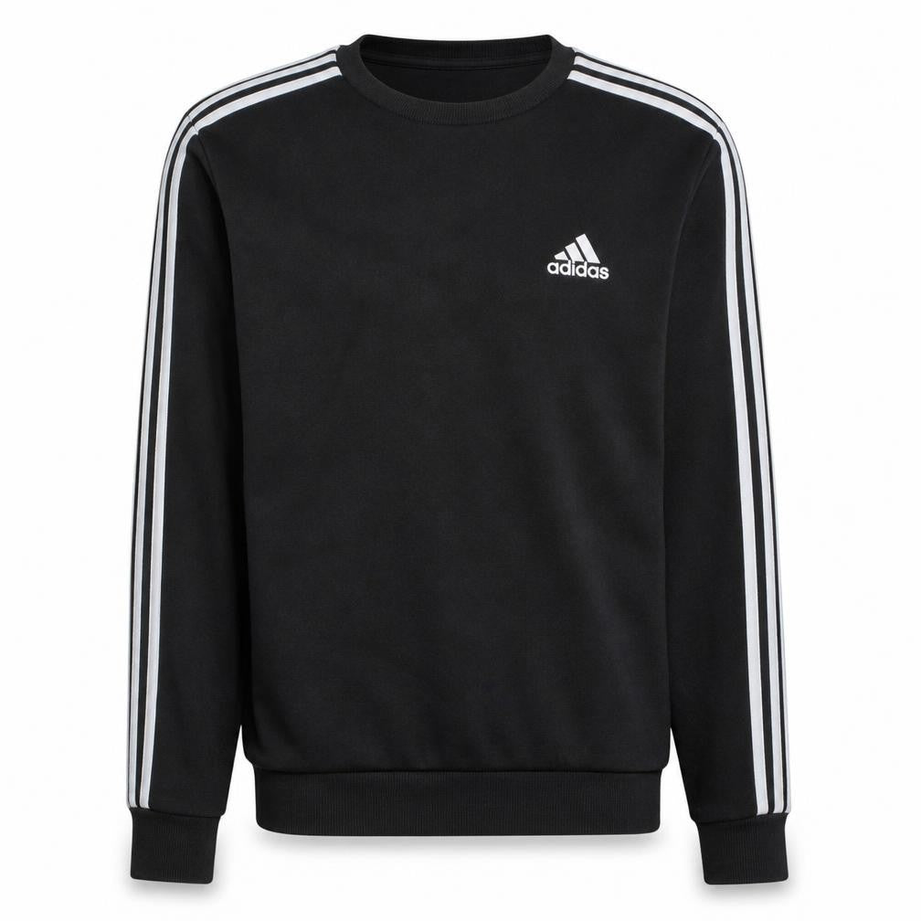 Adidas Men’s Black Small Crew Neck Pullover Sweatshirt