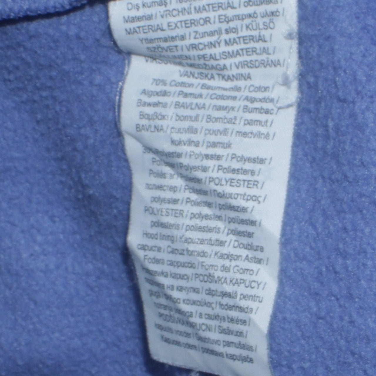 Puma Women’s Blue Pullover Hoodie Size 14 Cotton Blend Logo Sweatshirt