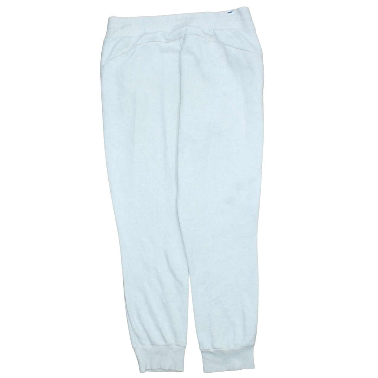 Puma Women’s White Jogger Trousers L Soft Fleece Comfort Fit