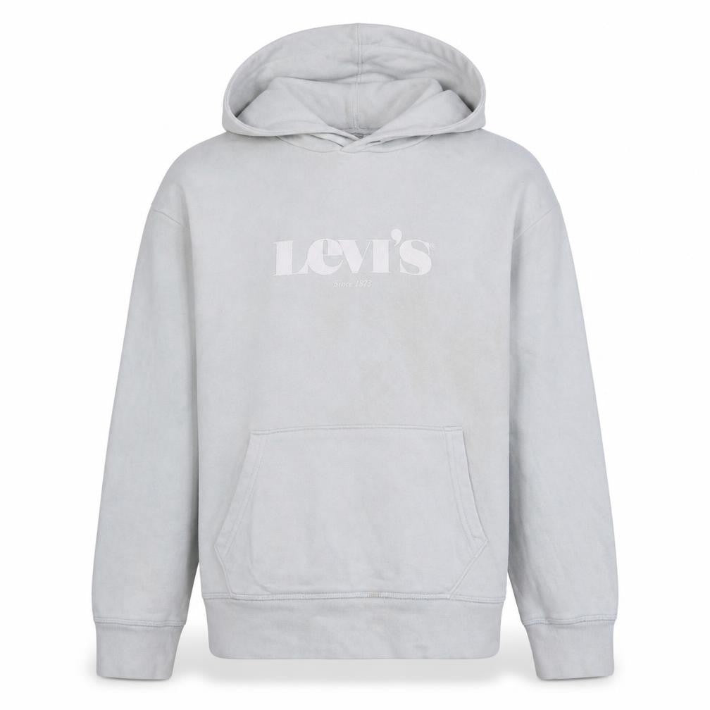 Levi's Teens Grey XS Pullover Hoodie with Logo Front Pocket