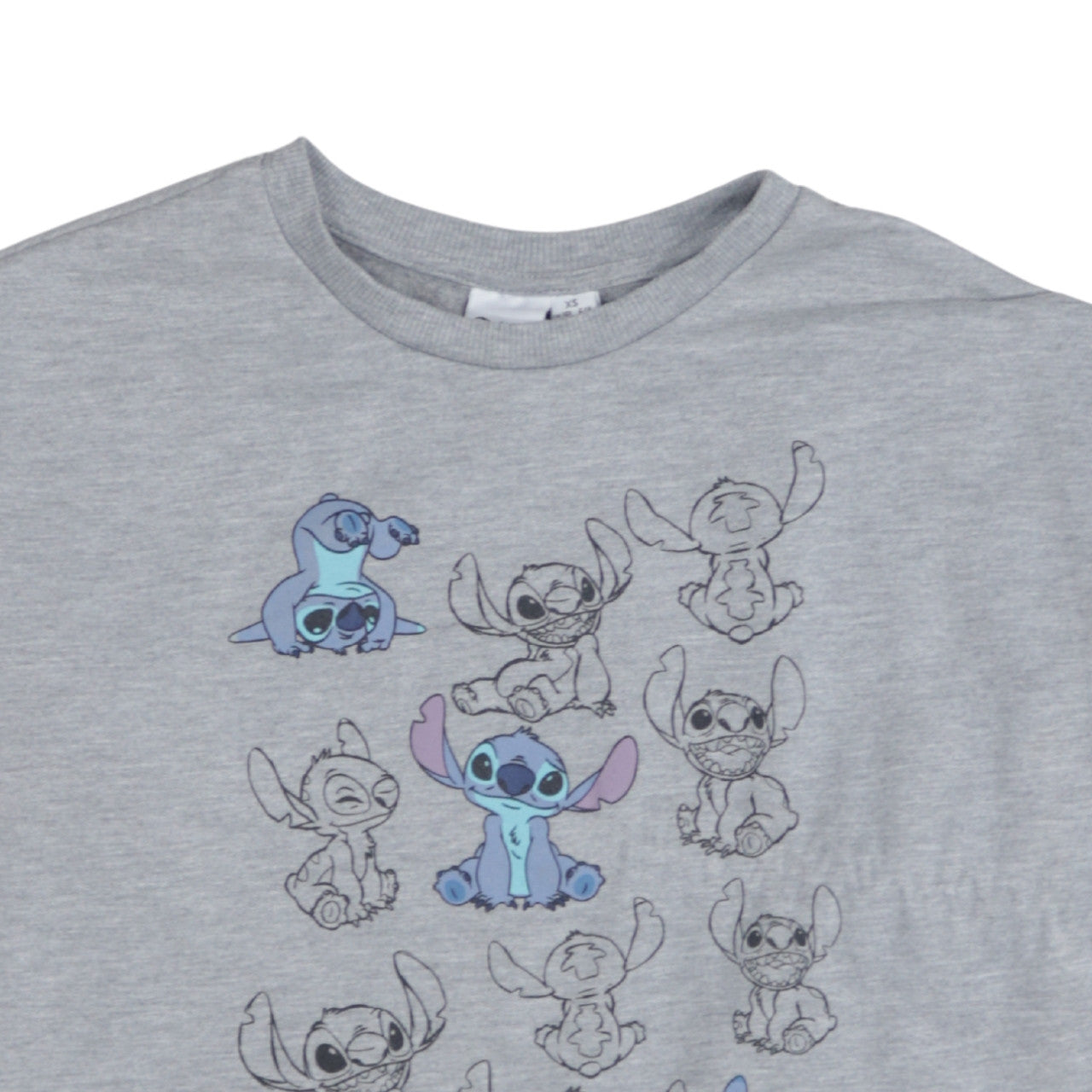 Disney Primark Women's Grey Stitch Sweatshirt XS Crew Neck Pullover