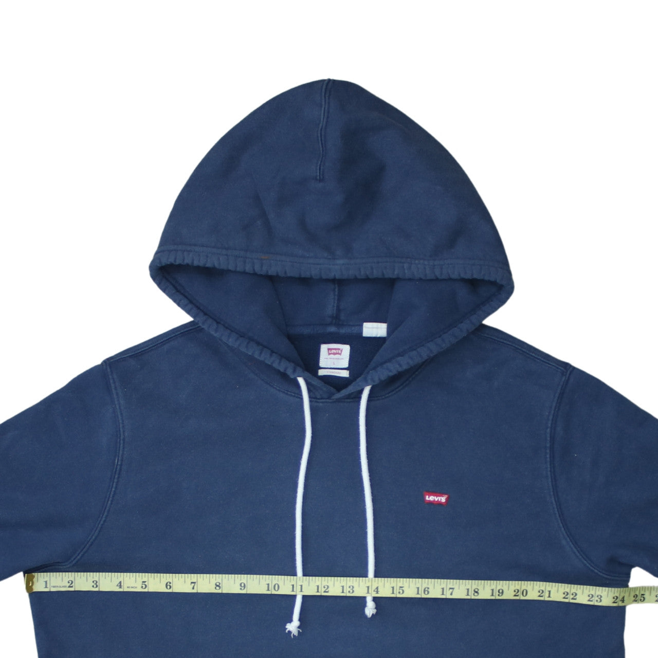 Levi's Men's Blue Pullover Hoodie L Regular Fit Cotton Blend
