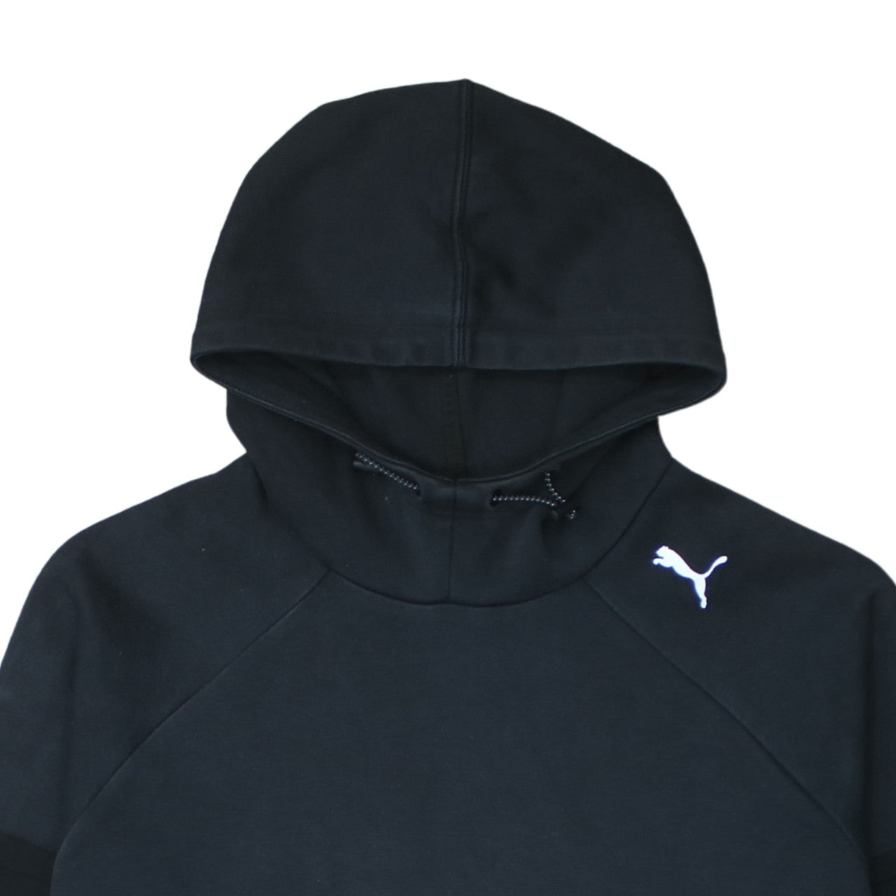 Puma Womens Black XL Relaxed Fit Pullover Hoodie