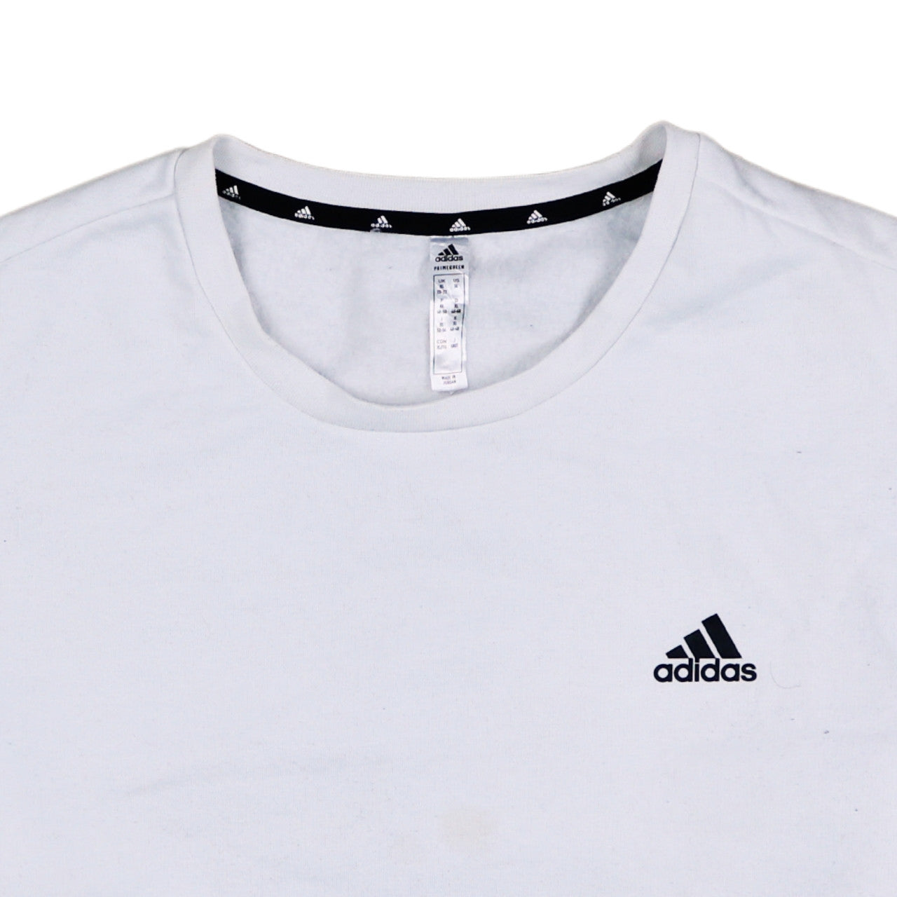 Adidas Women's White XL Crew Neck Pullover Sweatshirt Logo Print