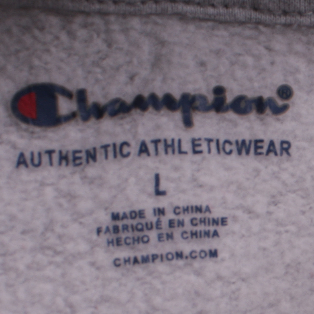 Champion Boys Grey & Black Pullover Hoodie L Colourblock Fleece Sweatshirt