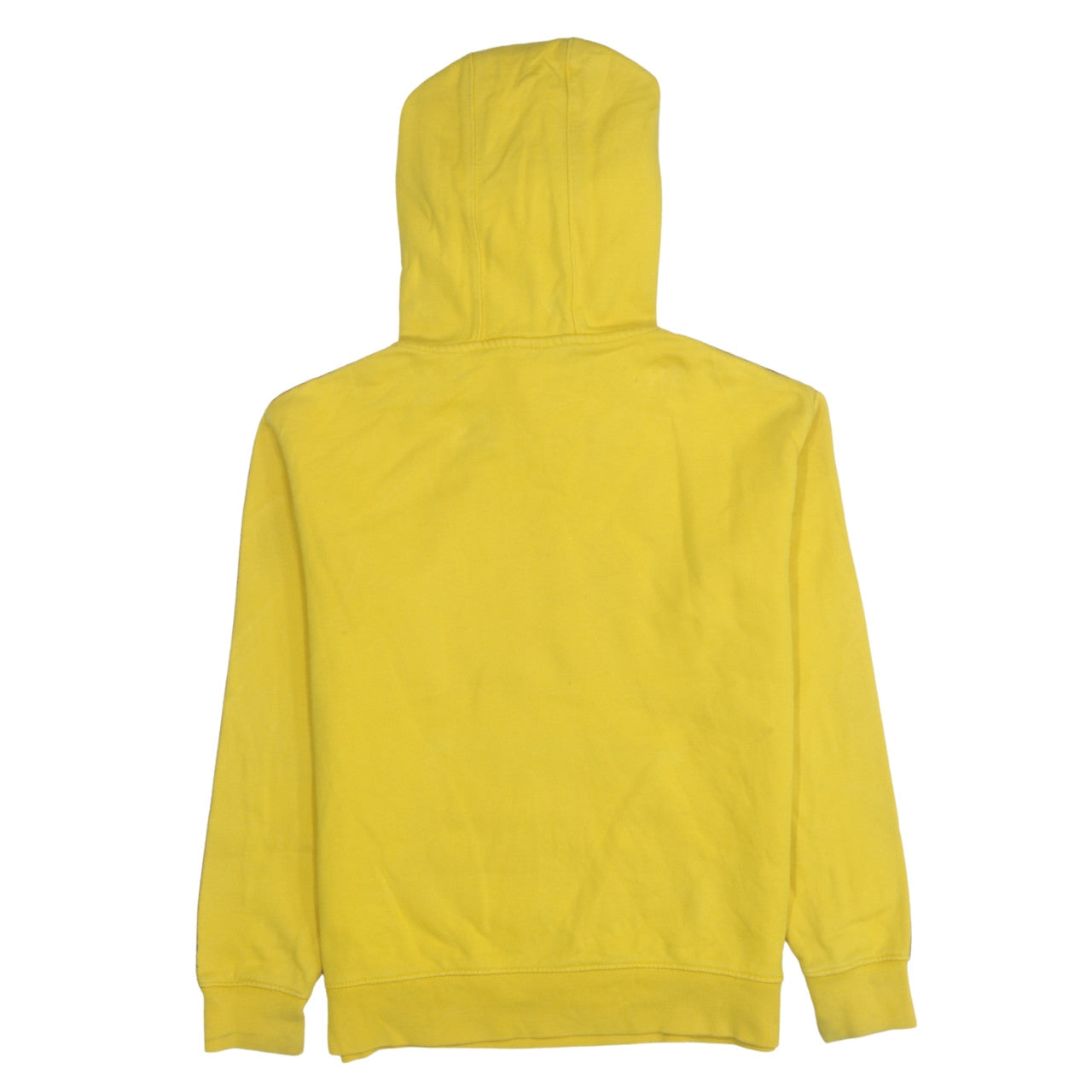Champion Mens Yellow XS Pullover Hoodie with Logo Tape Detail