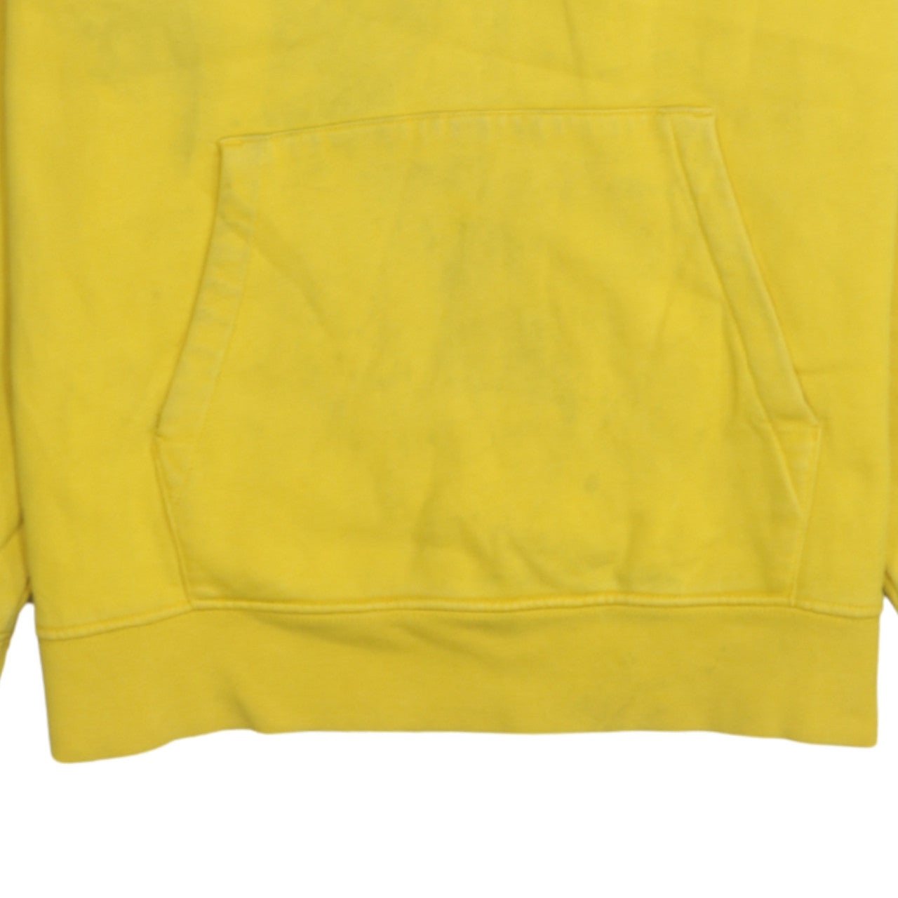 Champion Mens Yellow XS Pullover Hoodie with Logo Tape Detail