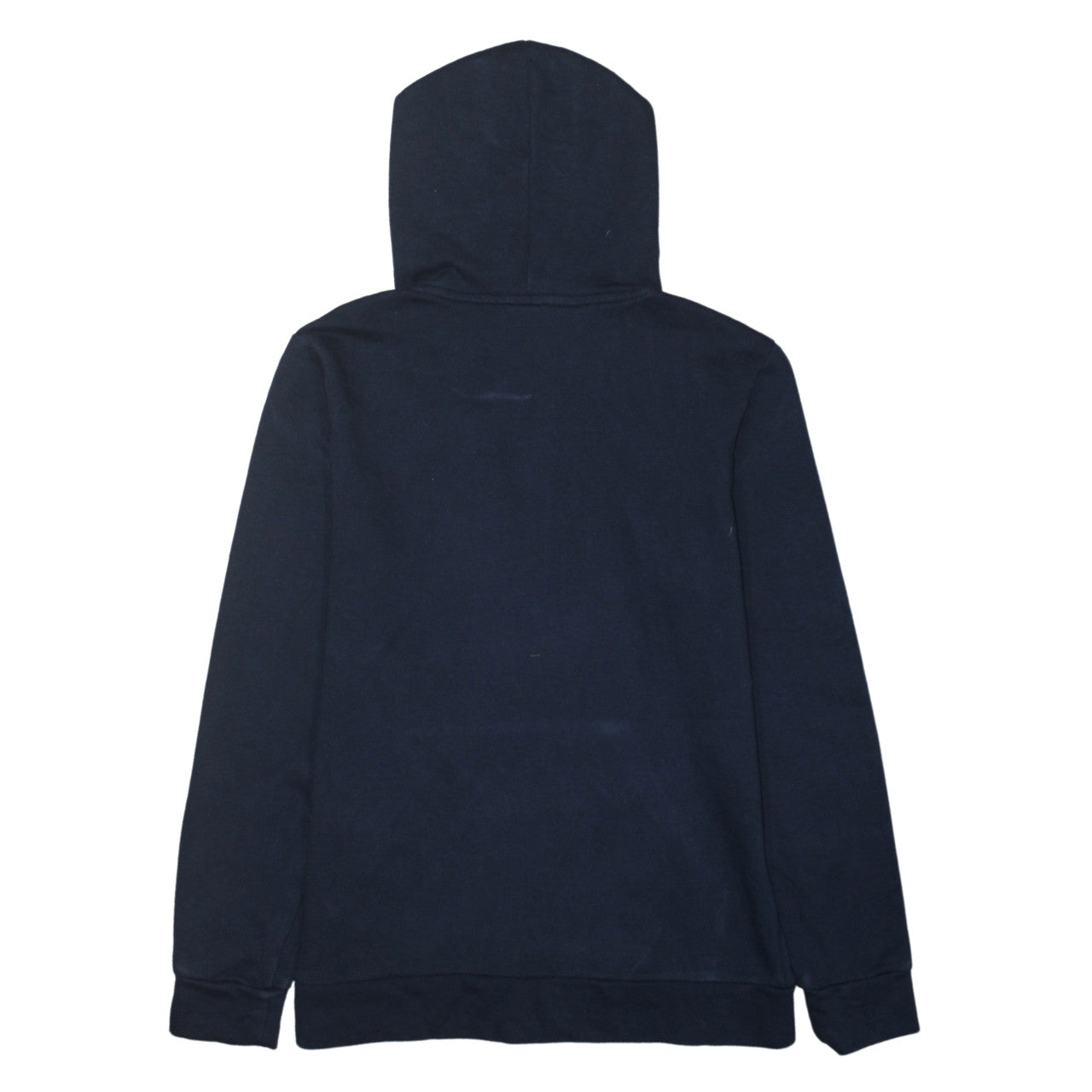 Adidas Boys Navy Blue Pullover Hoodie Size 13-14 Years Cotton Blend Logo