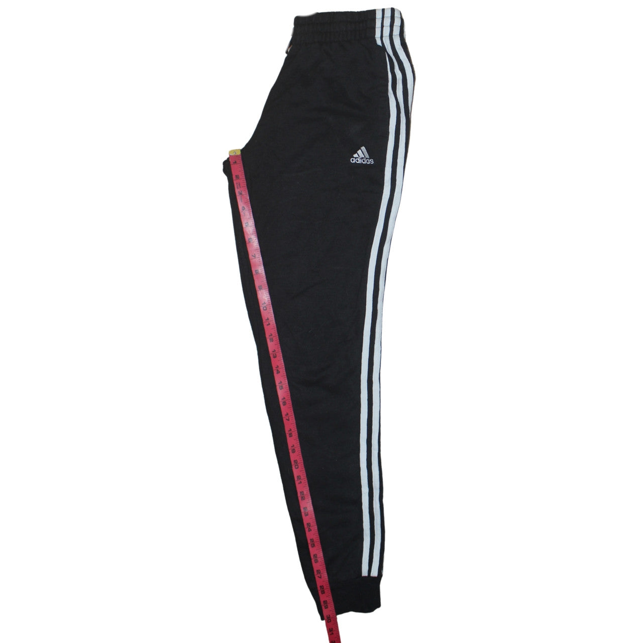 adidas Womens Black XS Jogger Trousers with Three Stripes