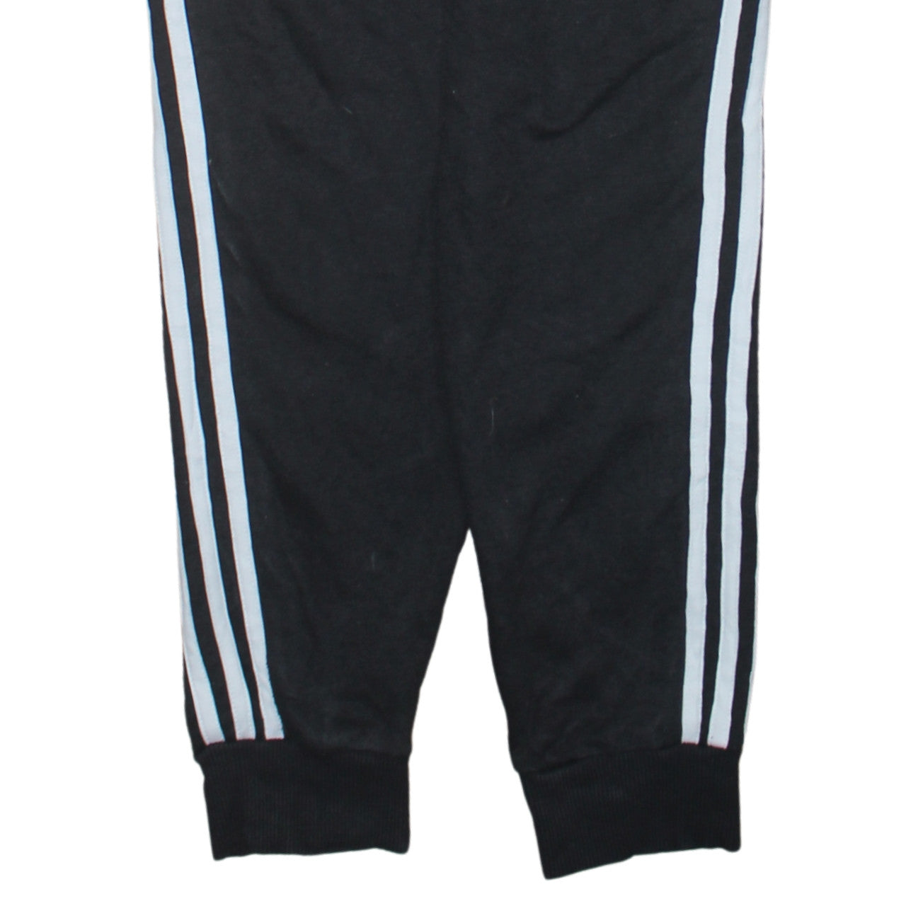 adidas Womens Black XS Jogger Trousers with Three Stripes
