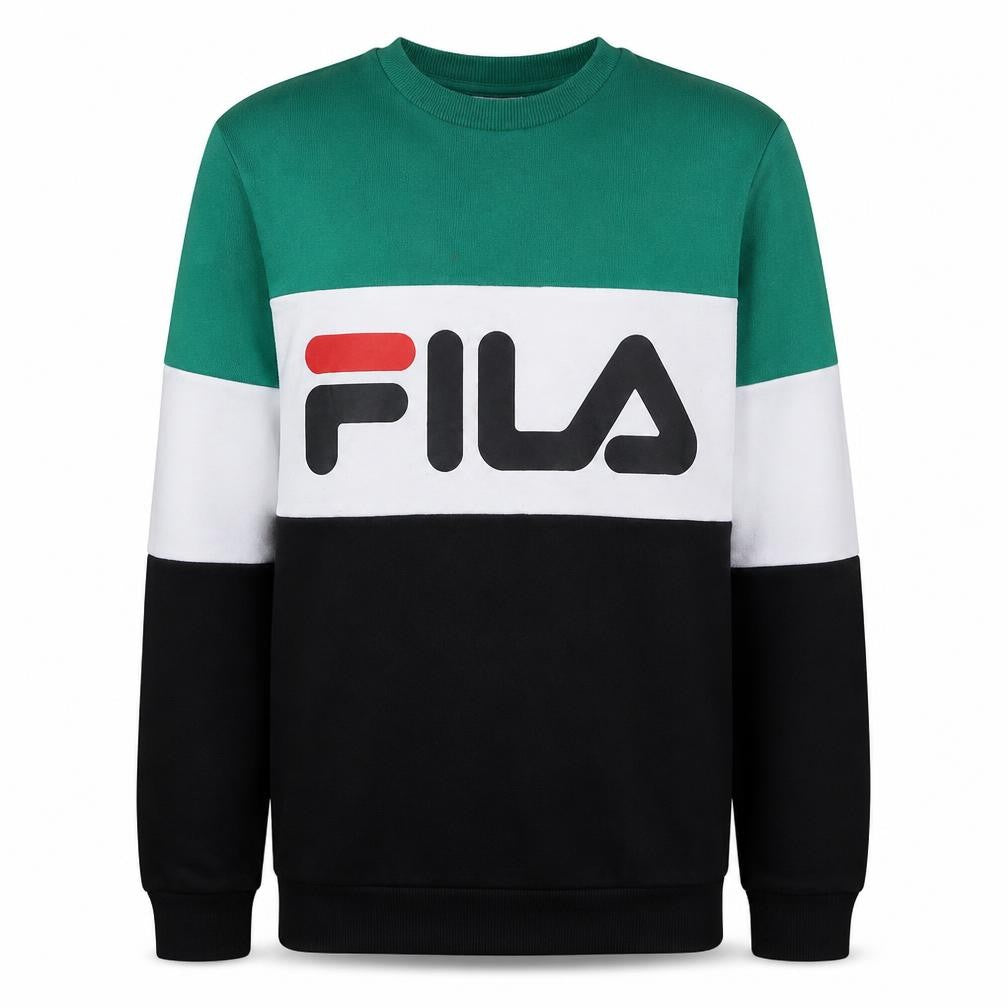 Fila Mens Multicoloured Crew Neck Pullover Sweatshirt L
