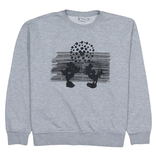 Disney Women Grey Mickey Mouse Print Sweatshirt Size Small UK10/12