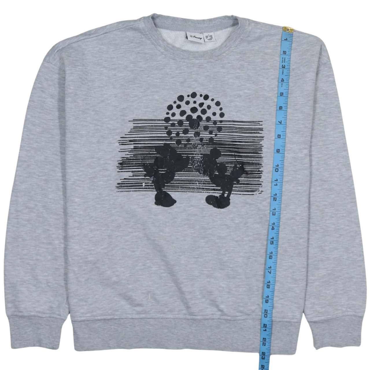 Disney Women Grey Mickey Mouse Print Sweatshirt Size Small UK10/12