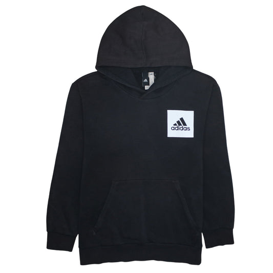 Adidas Men’s Black XL Pullover Hoodie with Logo Front