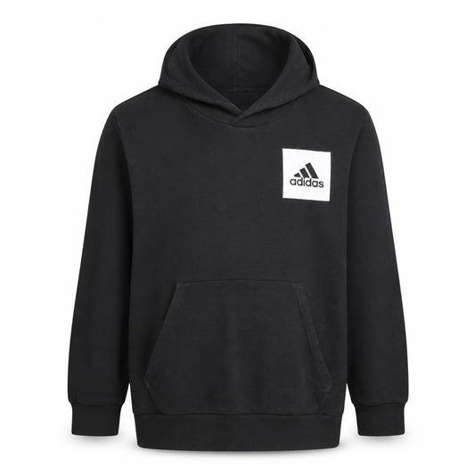 Adidas Men’s Black XL Pullover Hoodie with Logo Front