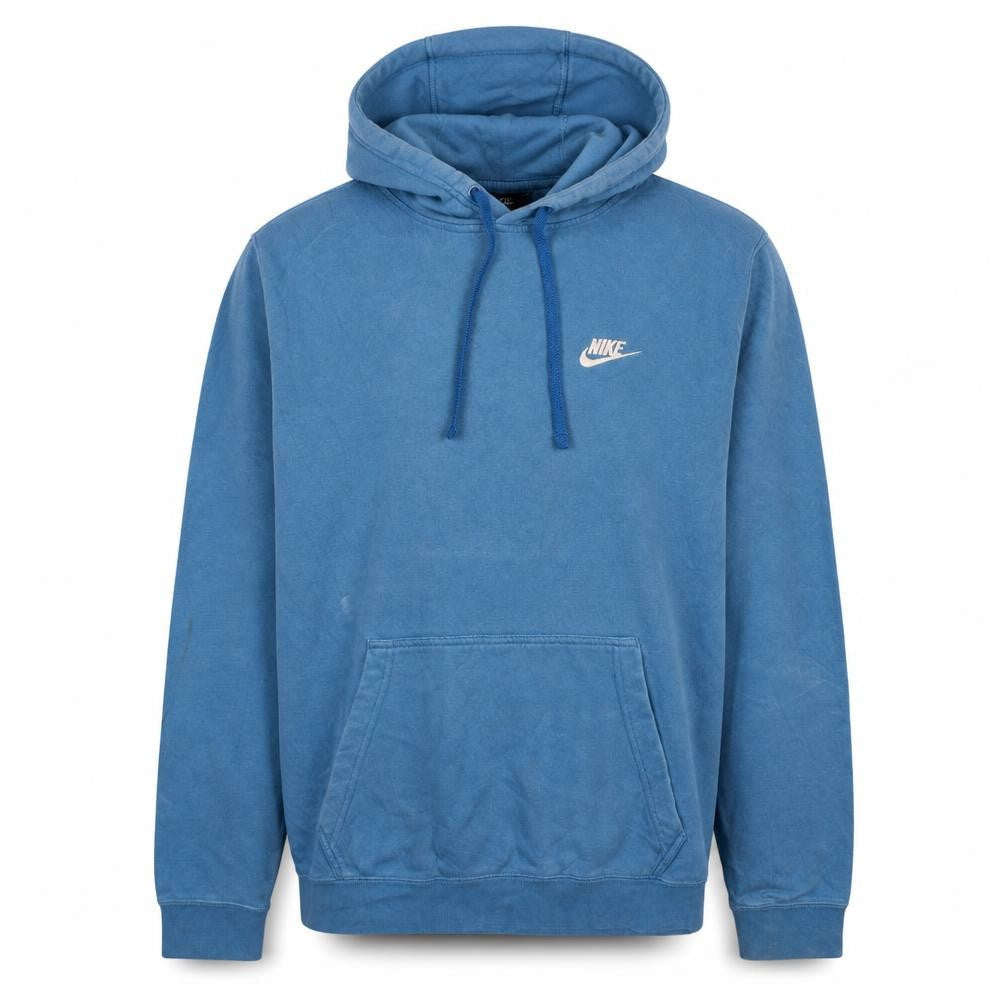 Nike Men's Blue Pullover Hoodie Medium Fleece Sportswear