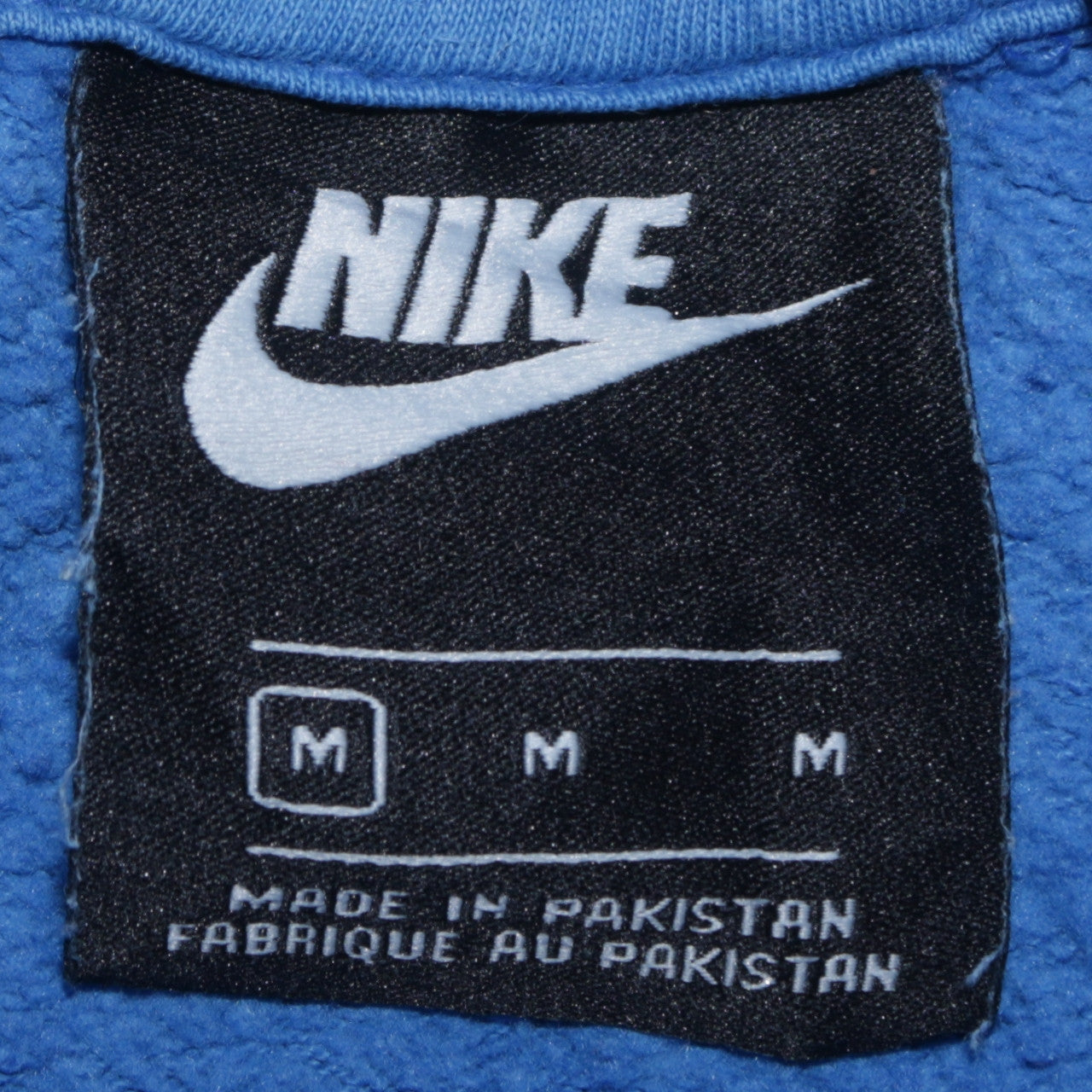 Nike Men's Blue Pullover Hoodie Medium Fleece Sportswear