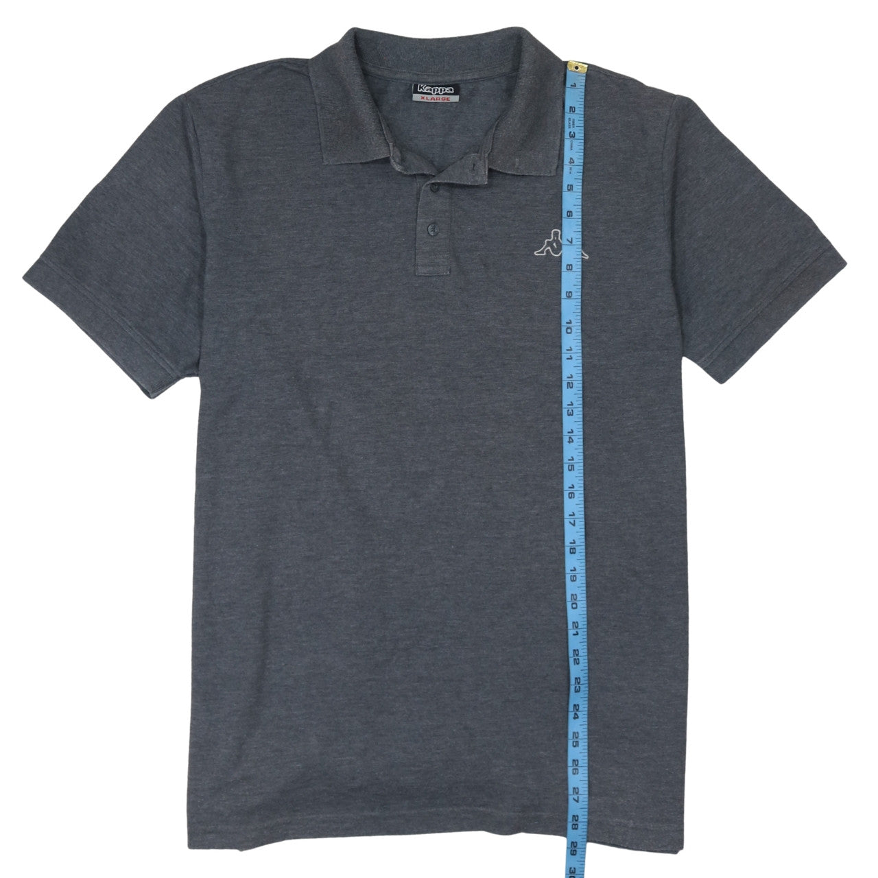 Kappa Men's Grey Polo Shirt XL Regular Fit Short Sleeve Casual Top