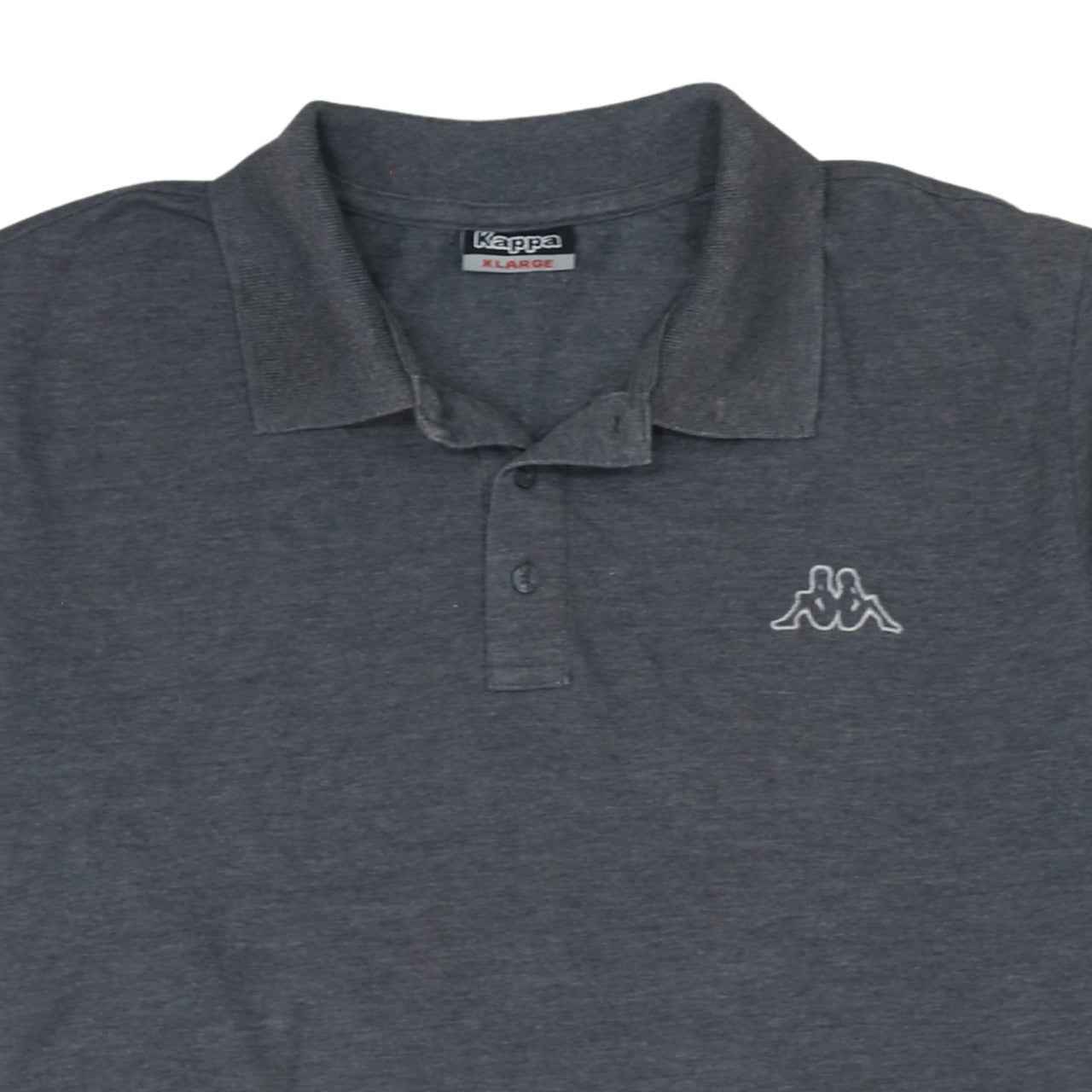 Kappa Men's Grey Polo Shirt XL Regular Fit Short Sleeve Casual Top