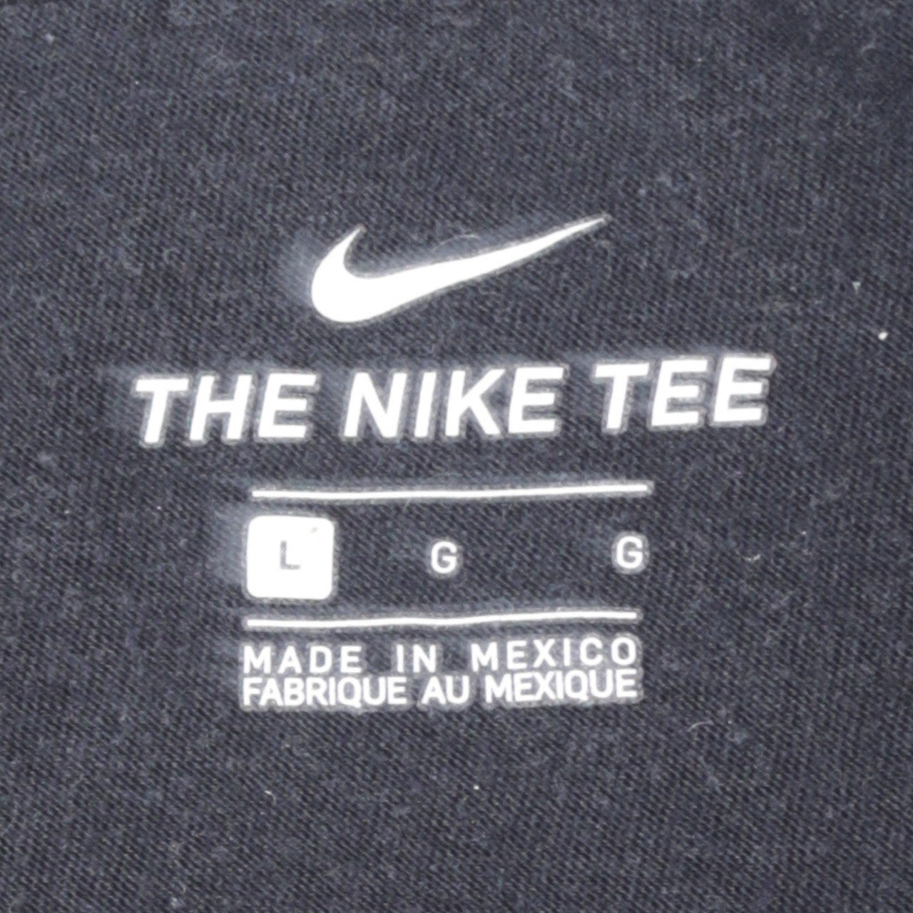 Nike Boys Black Logo Short Sleeve Cotton T-Shirt Size L