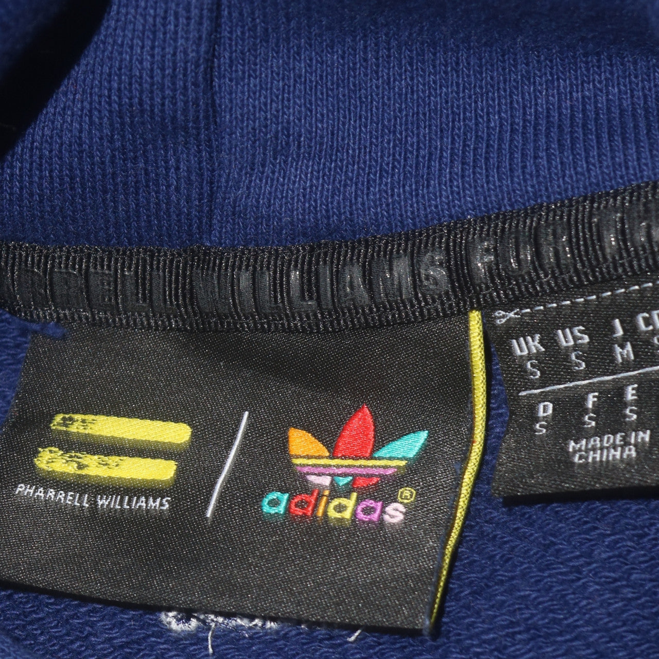 adidas Humanrace Men’s Blue Pullover Hoodie Size S