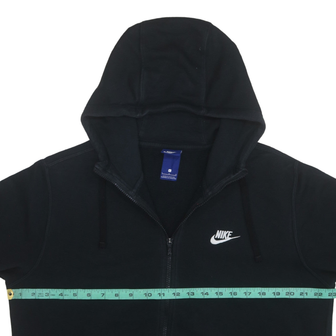 Nike Men's Black Full Zip Hoodie L Fleece Sportswear
