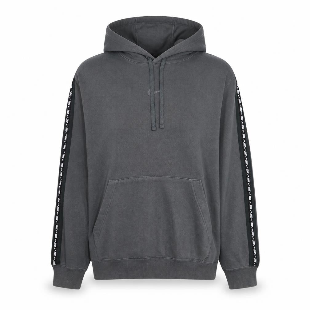 Nike Women's Grey Pullover Hoodie Large Logo Hooded Sweatshirt