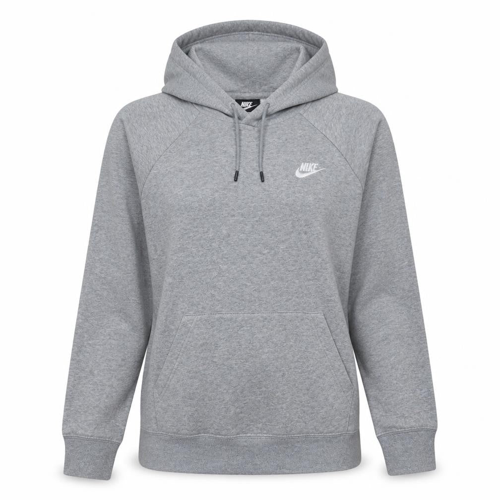 Nike Women’s Grey Pullover Hoodie Small Cotton Blend Sweatshirt