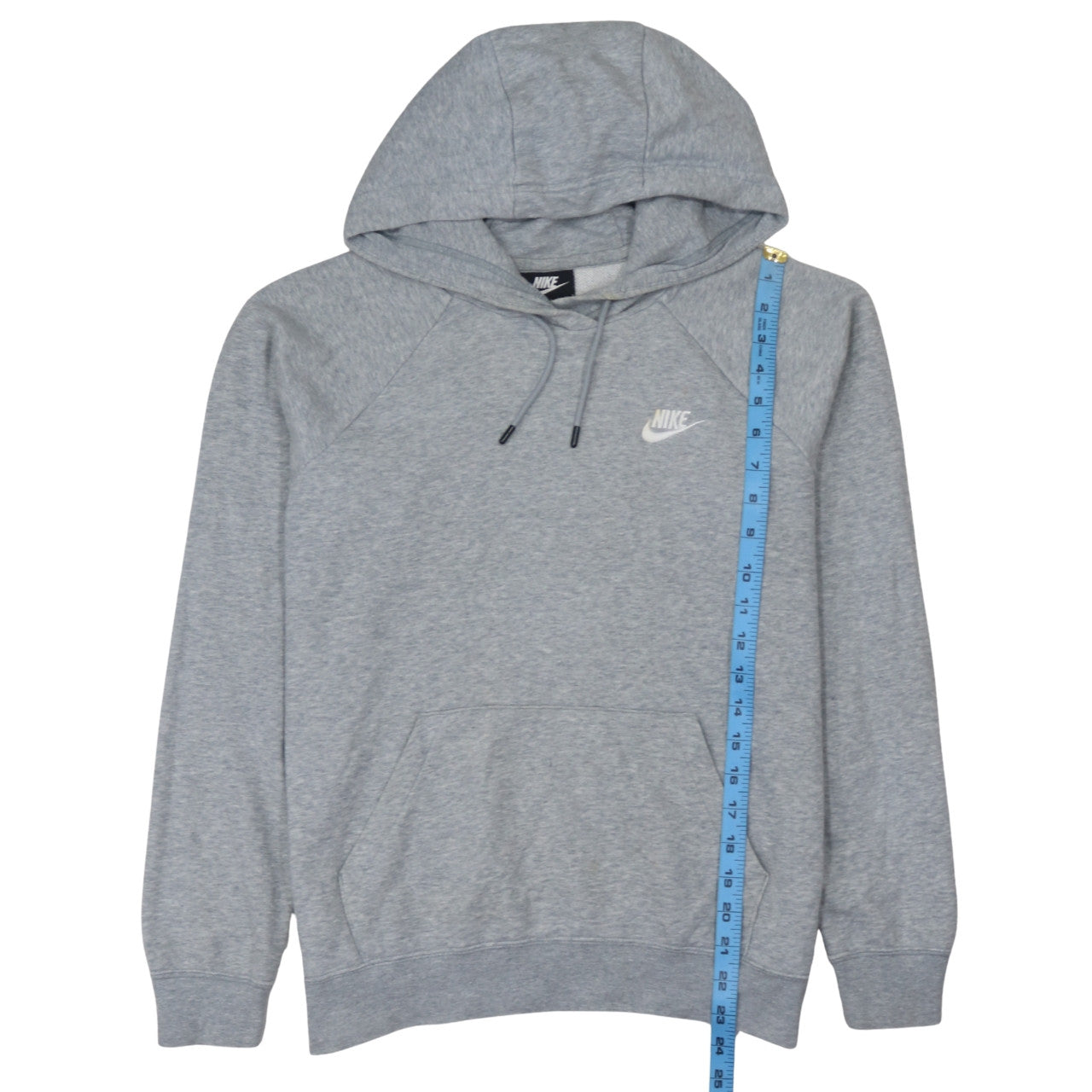 Nike Women’s Grey Pullover Hoodie Small Cotton Blend Sweatshirt