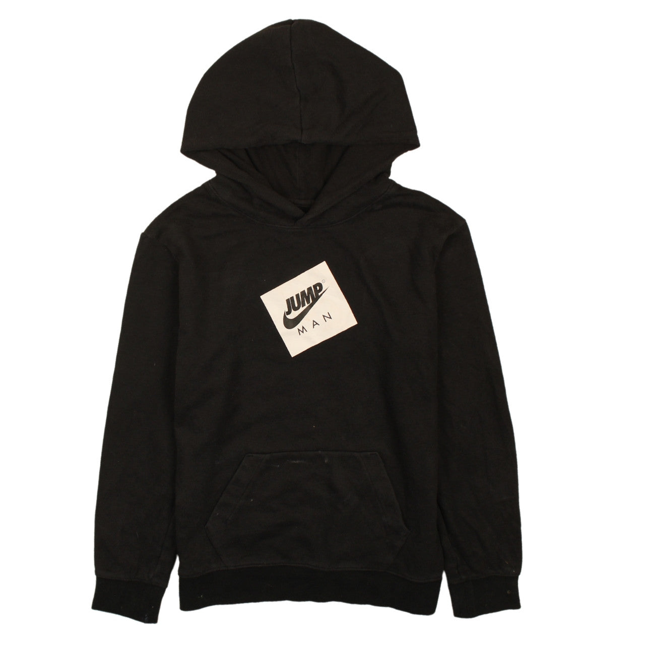 Jordan Boys Black Jumpman Pullover Hoodie Size L Cotton Fleece